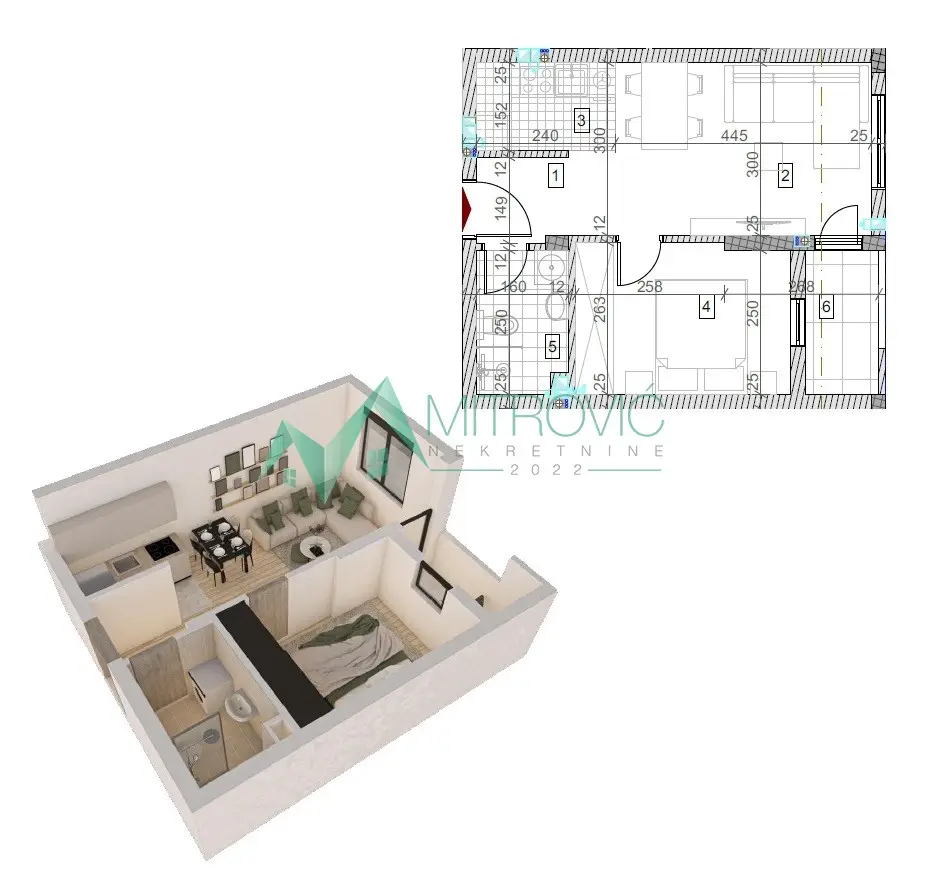 Sremska Kamenica - Quality building - apartments from 28m2 to 130 m2