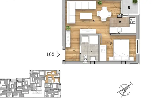 Stan 36m² — Telep, Novi Sad