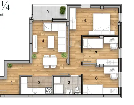 Stan 69m² — Telep, Novi Sad