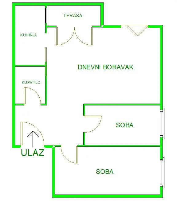 Novi Sad, Liman excellent 3.0 apartment near Liman Park. Nice layout with large living room and two bedrooms, separat