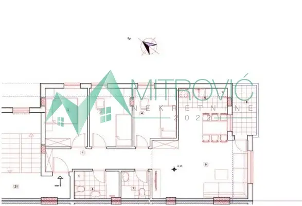 Petrovaradin, Three and a half room apartment 76m2 - Three and a half room for sale