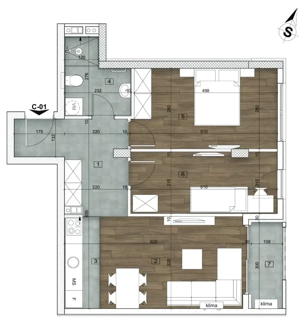 Stan 60m² — Bulevar patrijarha Pavla, Novi Sad
