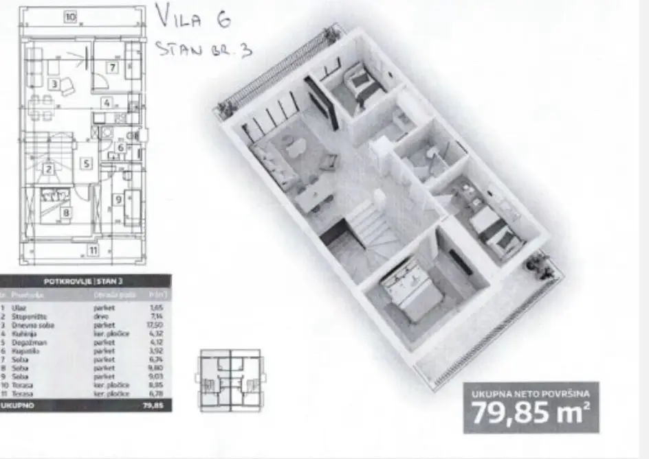 SREMSKA KAMENICA. MIŠELUK. THREE AND A HALF ROOM APARTMENT WITH VAT. READY TO MOVE IN (Svet nekretnine, Novi Sad, Reg. no. 405)