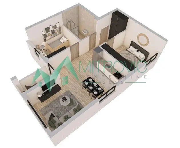 Stan 59m² — Tatarsko brdo, Sremska Kamenica