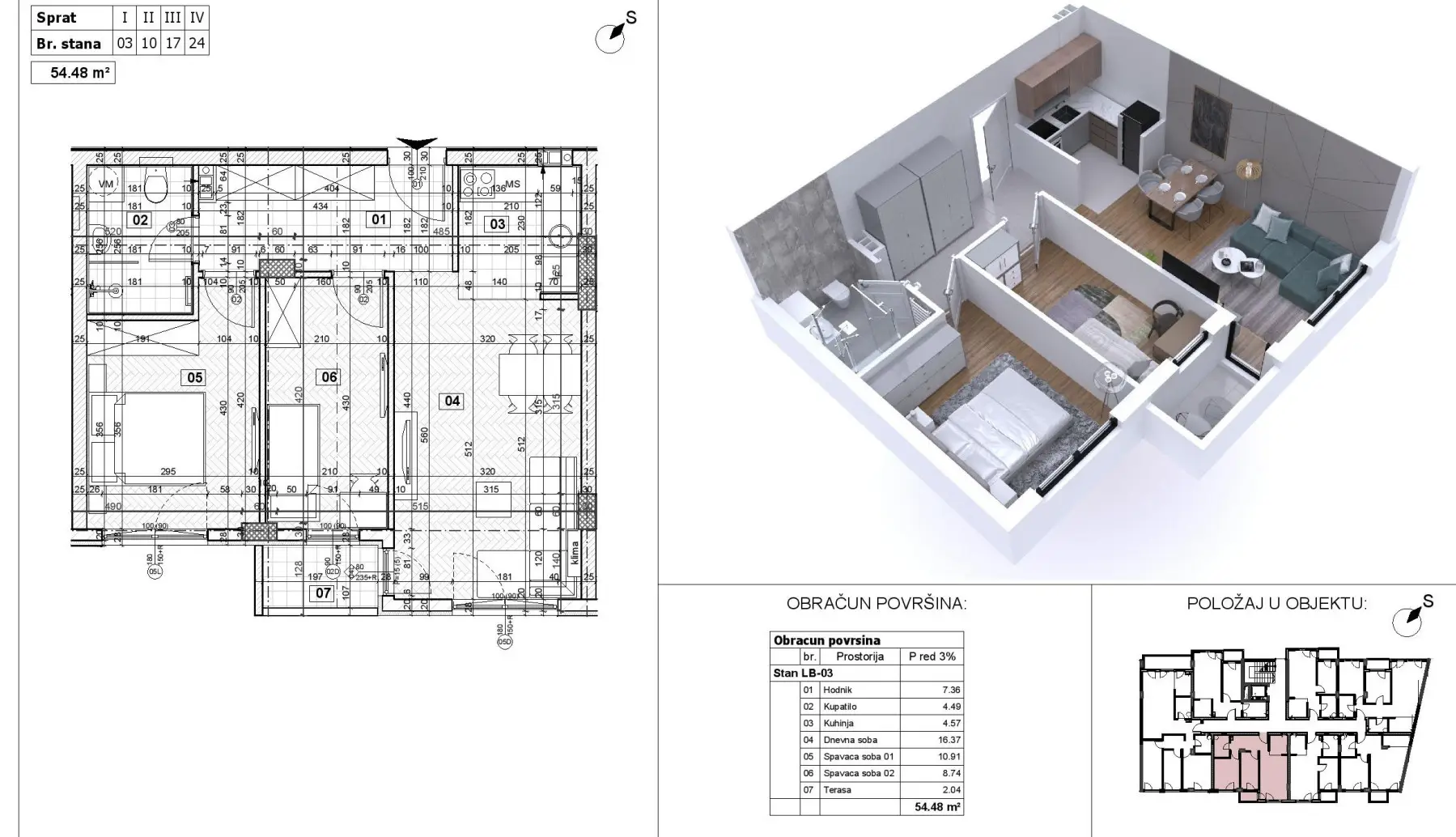 NOVI SAD. AVIACIJA. TWO-AND-A-HALF-ROOM APARTMENT. PLUS VAT (Svet nekretnine, Novi Sad, Reg. no. 405)