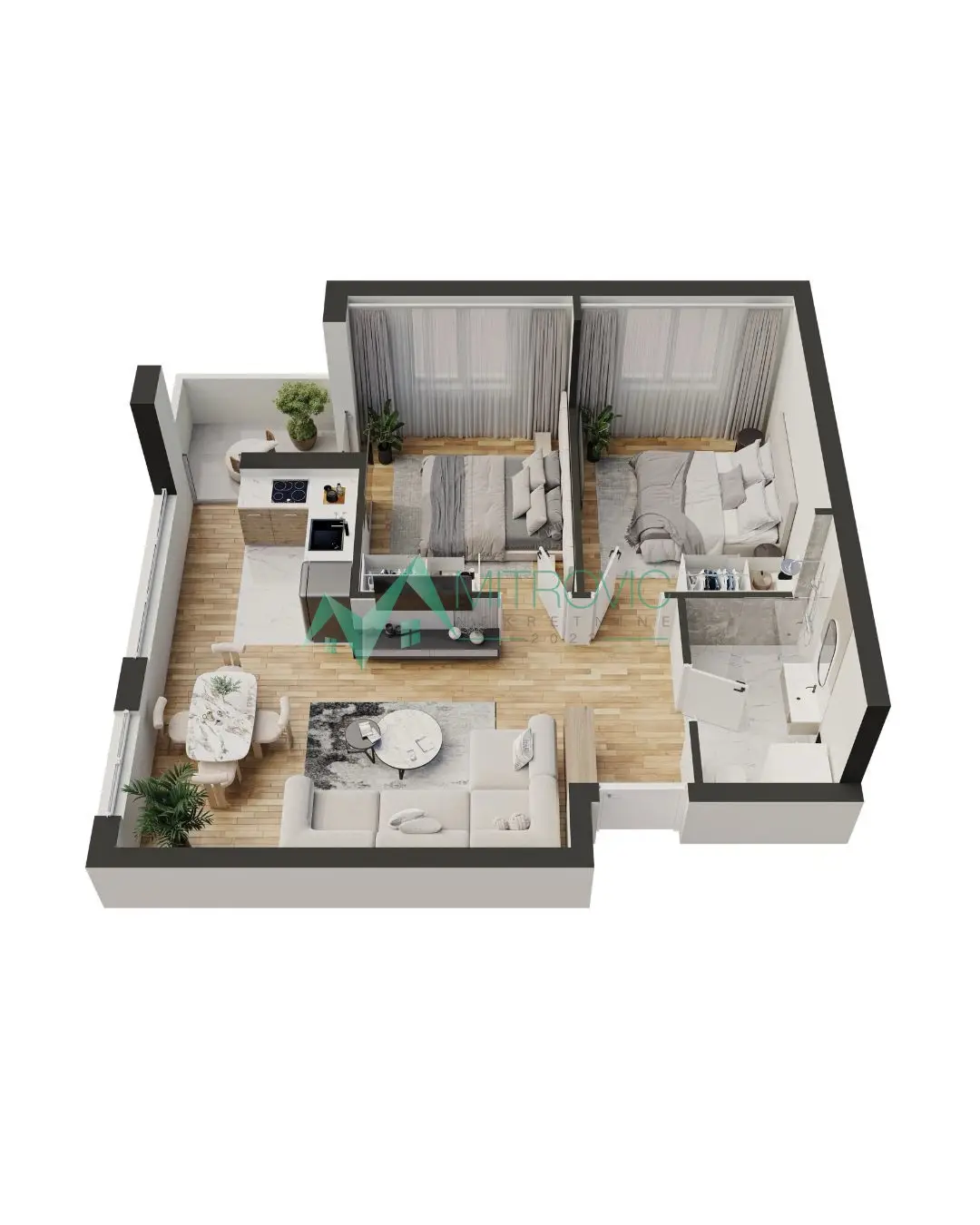 Stan 53m² — Telep, Novi Sad