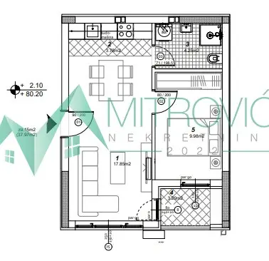 Stan 38m² — Telep, Novi Sad