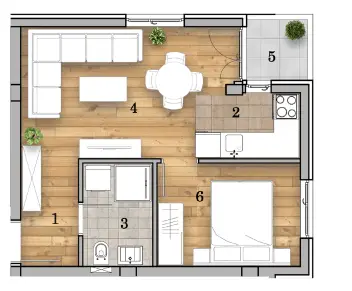 Stan 36m² — Telep, Novi Sad
