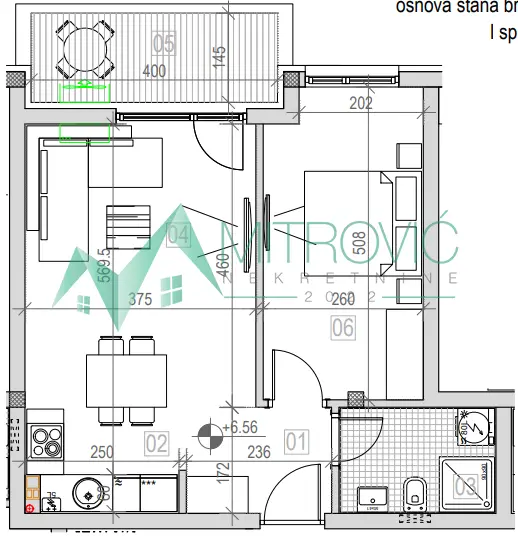 Sremska Kamenica. 49m2. Two-room apartment with VAT refund!