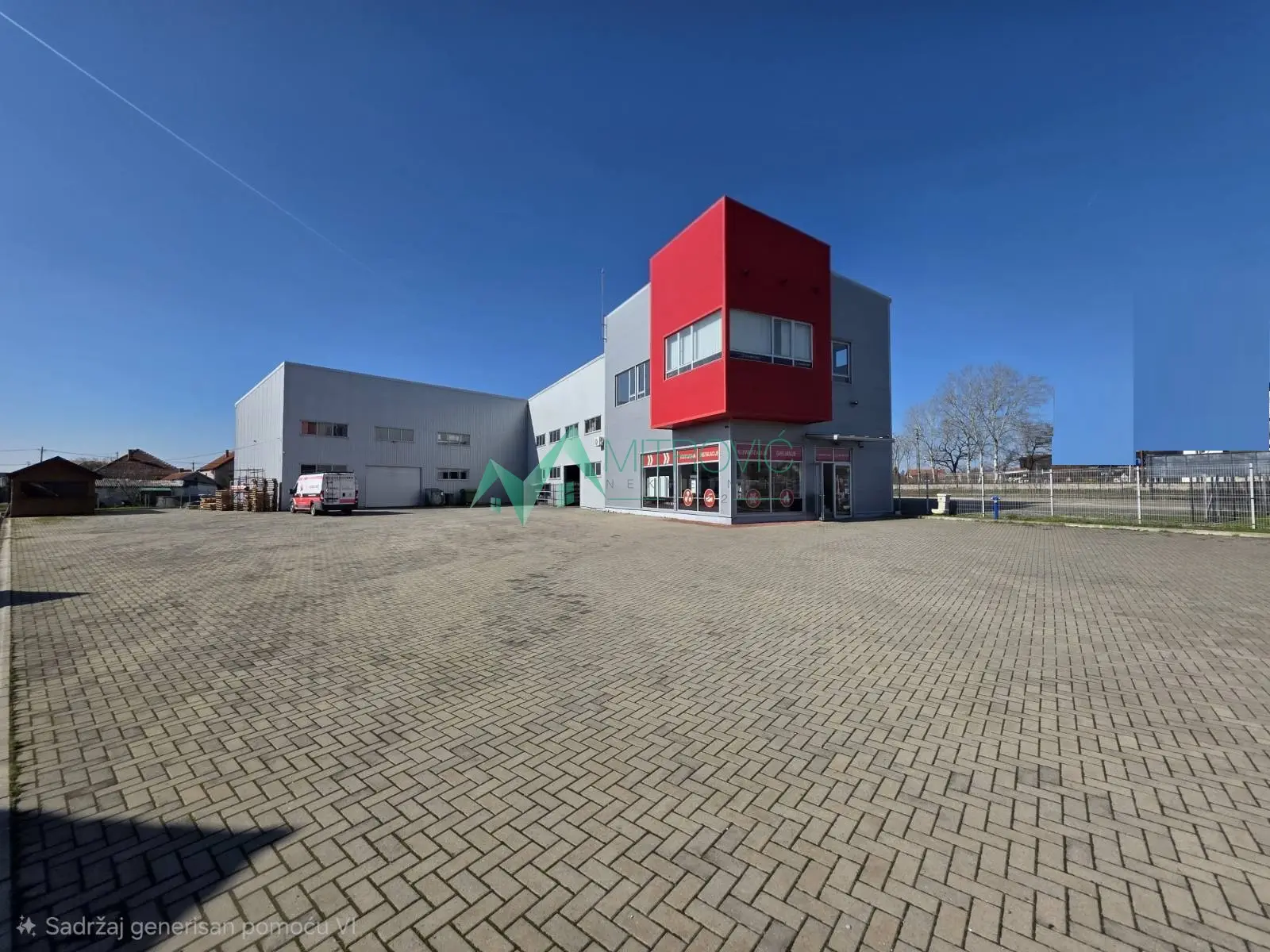 SALE – COMMERCIAL BUILDING 810 m² ON A PLOT OF 3,384 m² | WAREHOUSE + ADMINISTRATIVE PART | EXCELLENT INVESTMENT