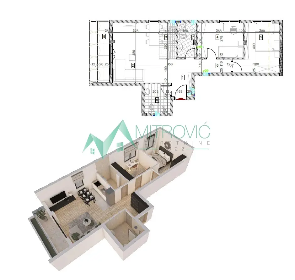Stan 68m² — Tatarsko brdo, Sremska Kamenica