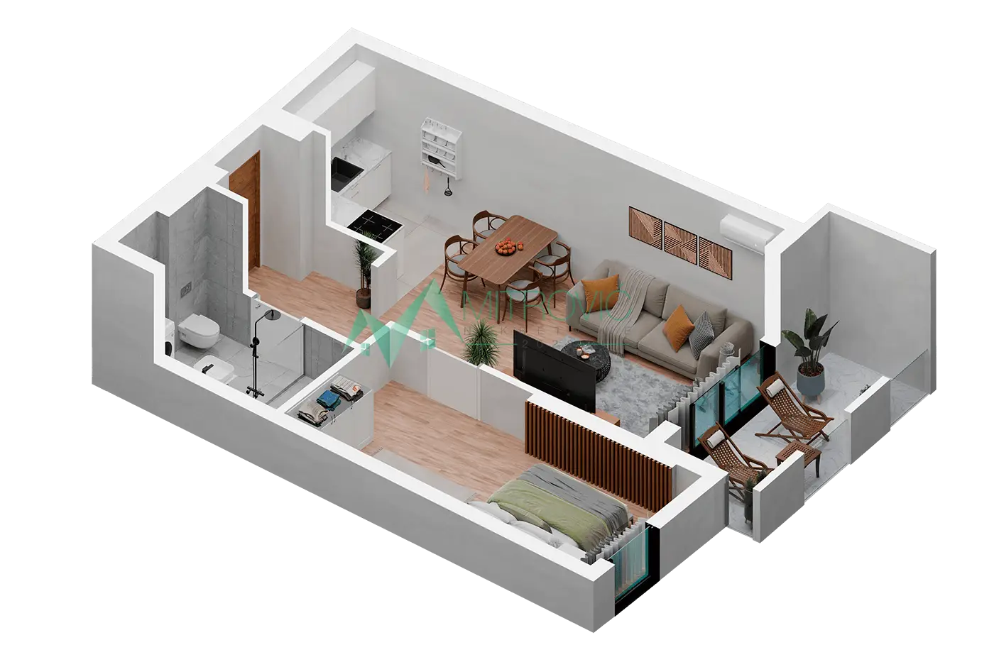 Stan 46m² — Podbara, Novi Sad
