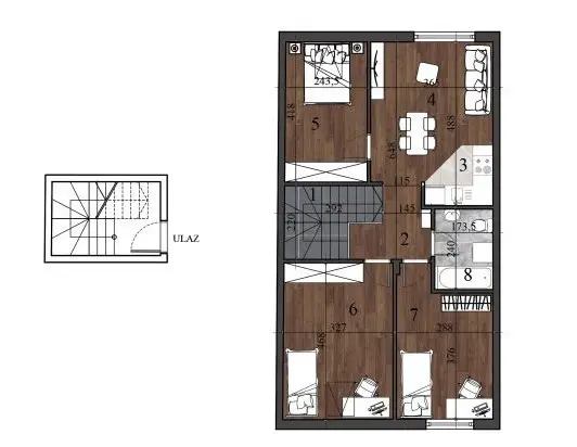 Stan 63m² — Detelinara, Novi Sad