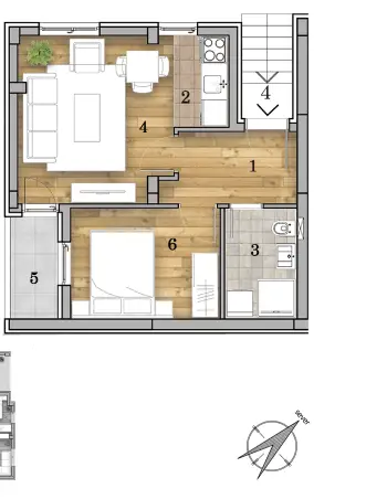Stan 36m² — Telep, Novi Sad