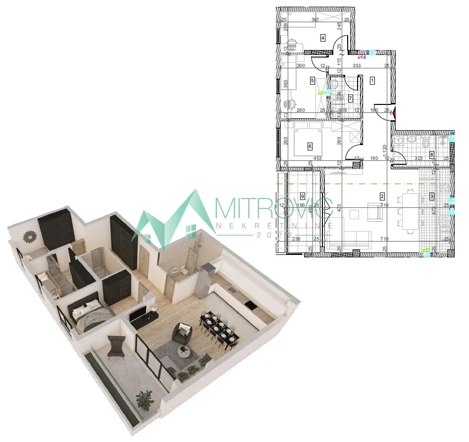 Sremska Kamenica - Quality building - apartments from 28m2 to 130 m2