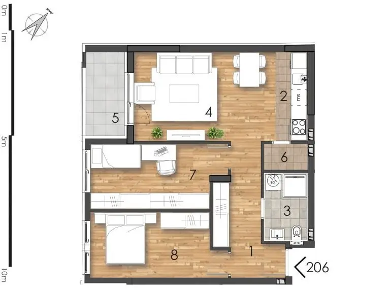 NOVI SAD.TELEP.TROSOBAN STAN.PLUS PDV    (Svet nekretnine, Novi Sad, Reg. br. 405)