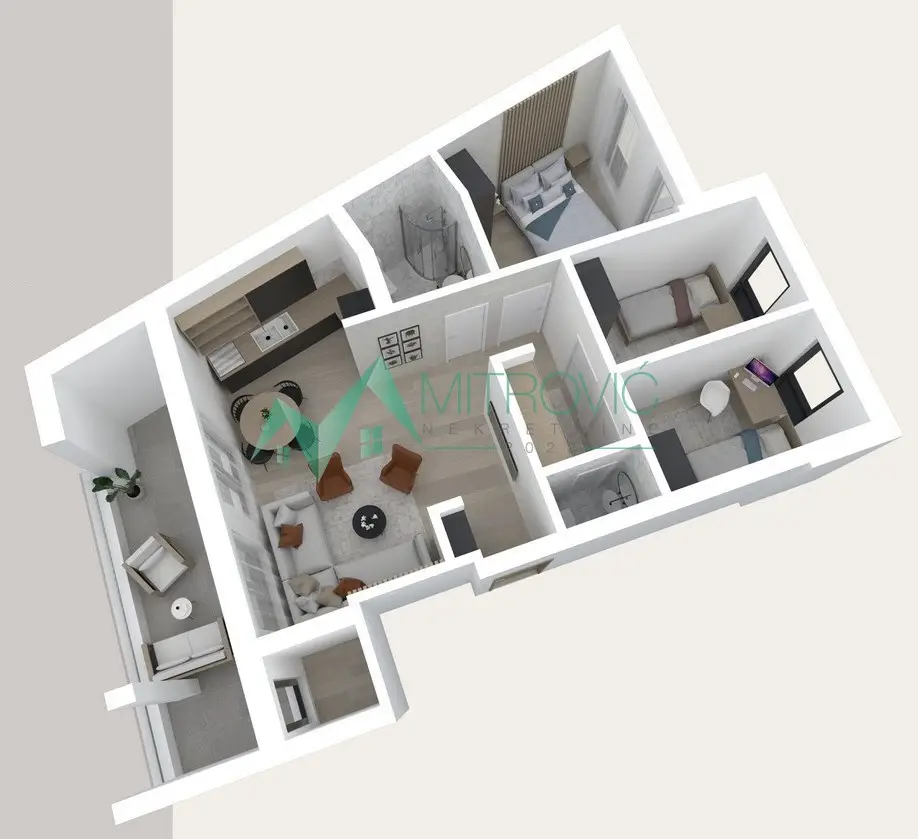 Stan 76m² — Podbara, Novi Sad