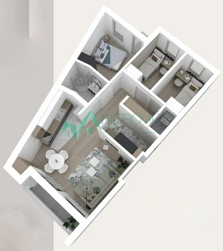 FOR SALE - Three-and-a-half-room apartment in Podbara, possibility of VAT refund.