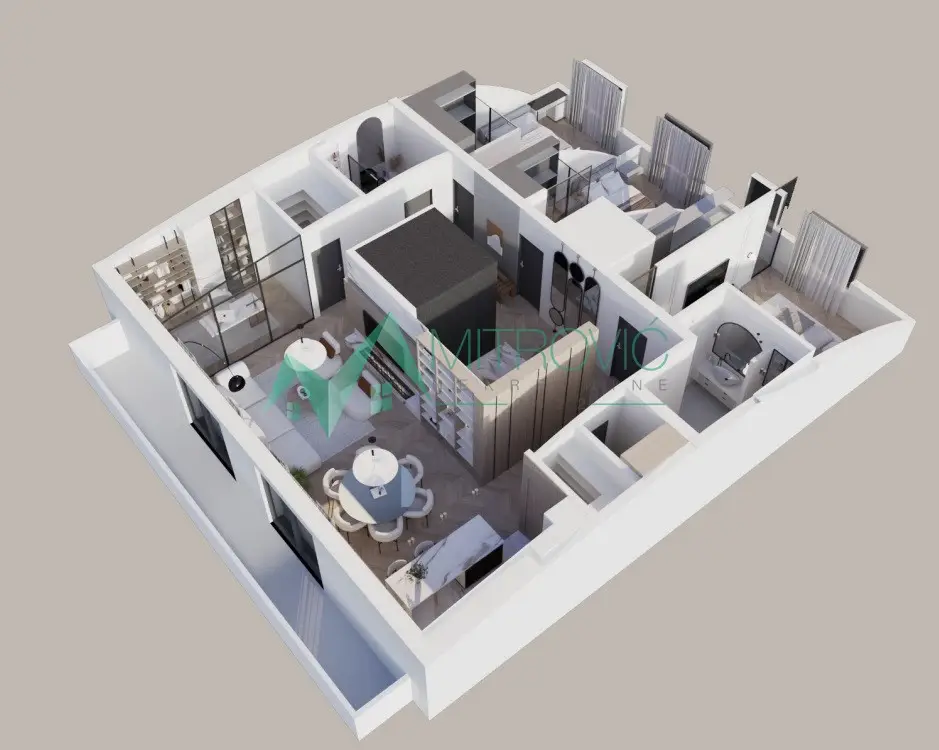 Banatić, penthouse, direct elevator access to the apartment