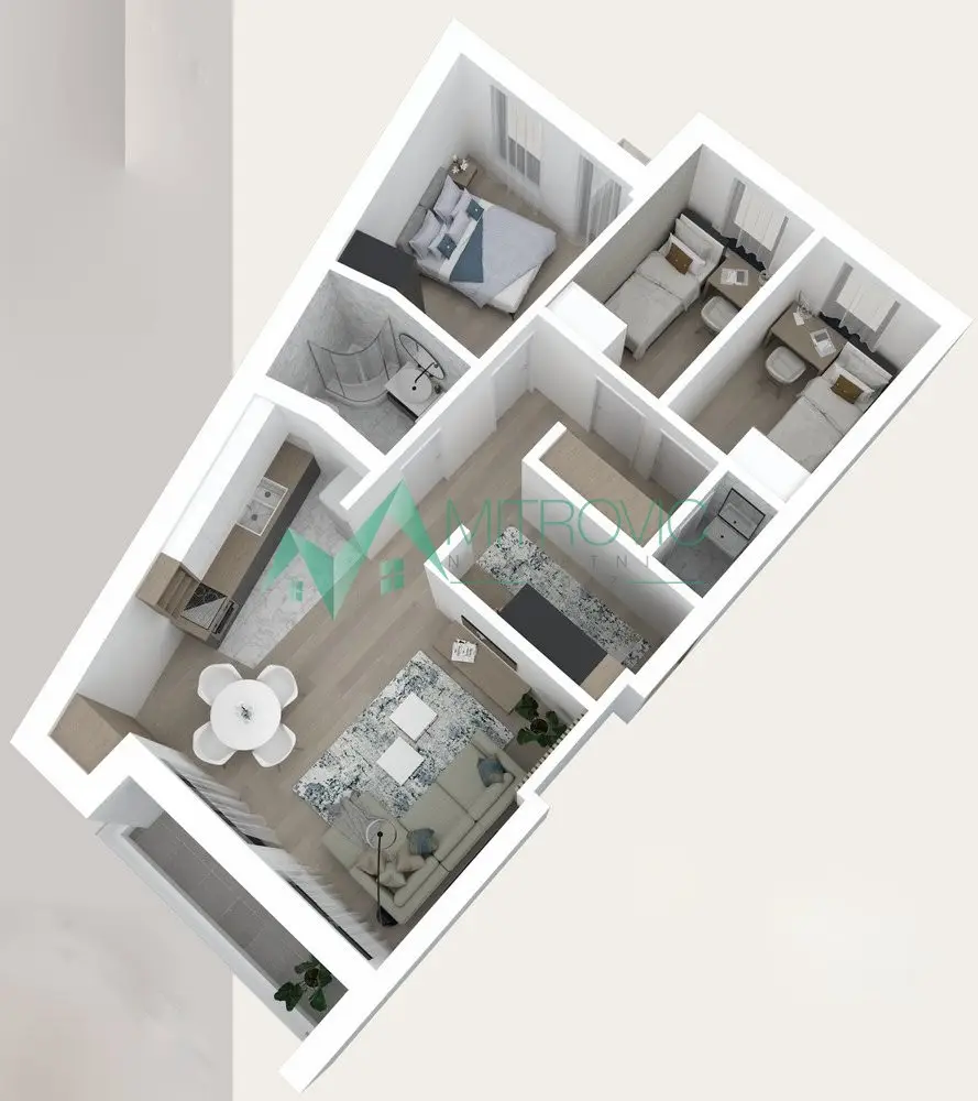 Stan 71m² — Podbara, Novi Sad