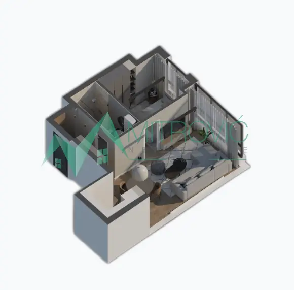 Novi Sad, Sajam - Luxury apartments in new construction - great location! 36.62 m2