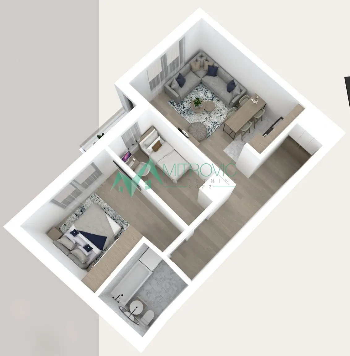 Stan 54m² — Podbara, Novi Sad