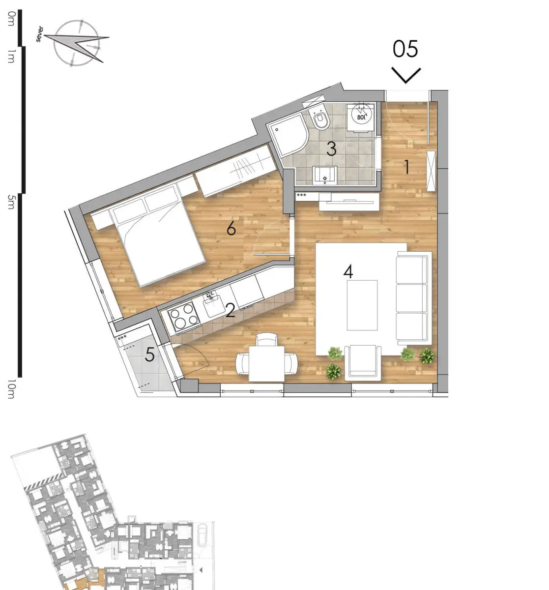 Stan 37m² — Podbara, Novi Sad