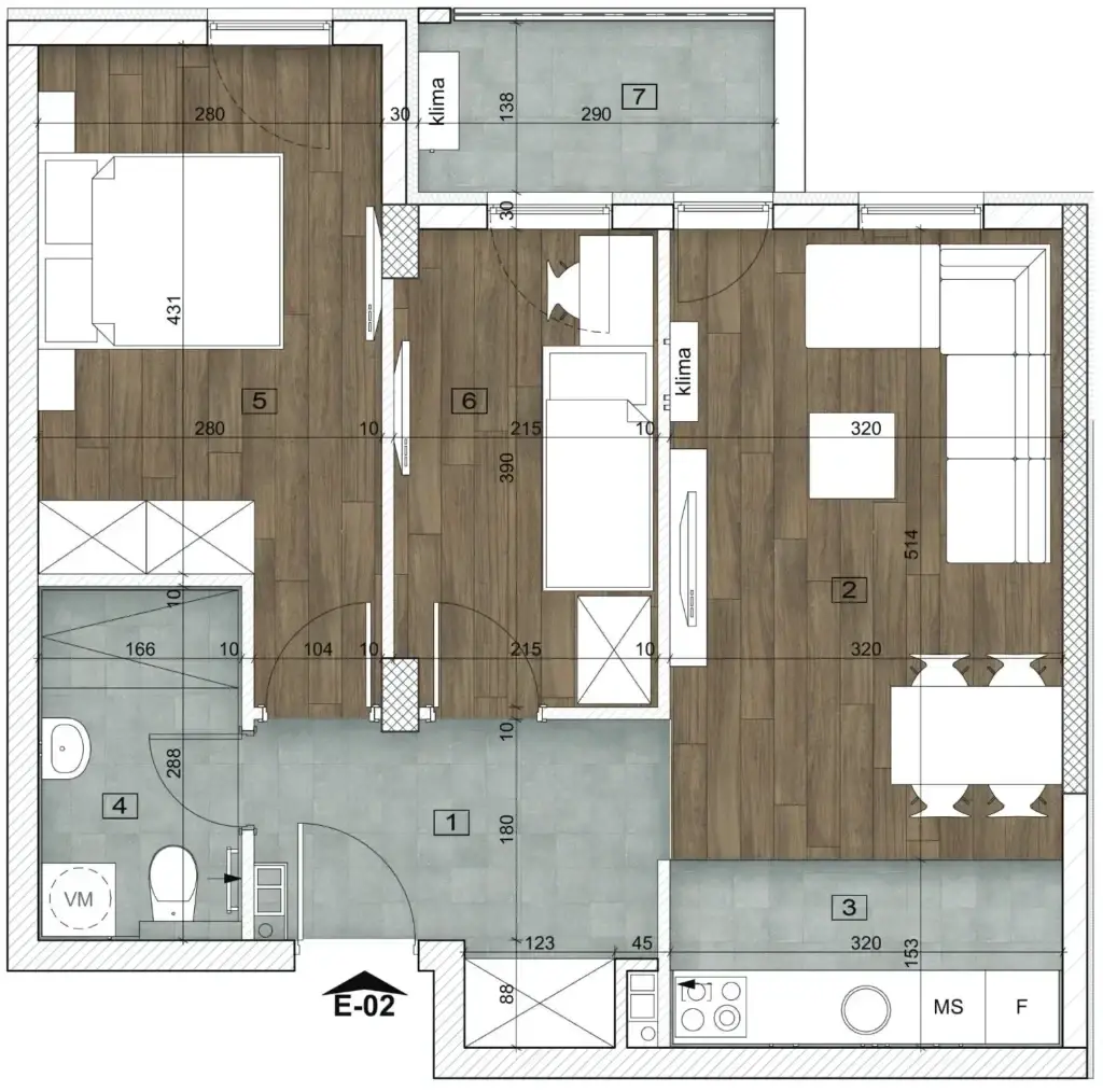 NOVI SAD. BOULEVARD PATRIJARHA PAVLA. TWO AND A HALF ROOM APARTMENT. PLUS VAT (Svet nekretnine, Novi Sad, Reg. no. 405)