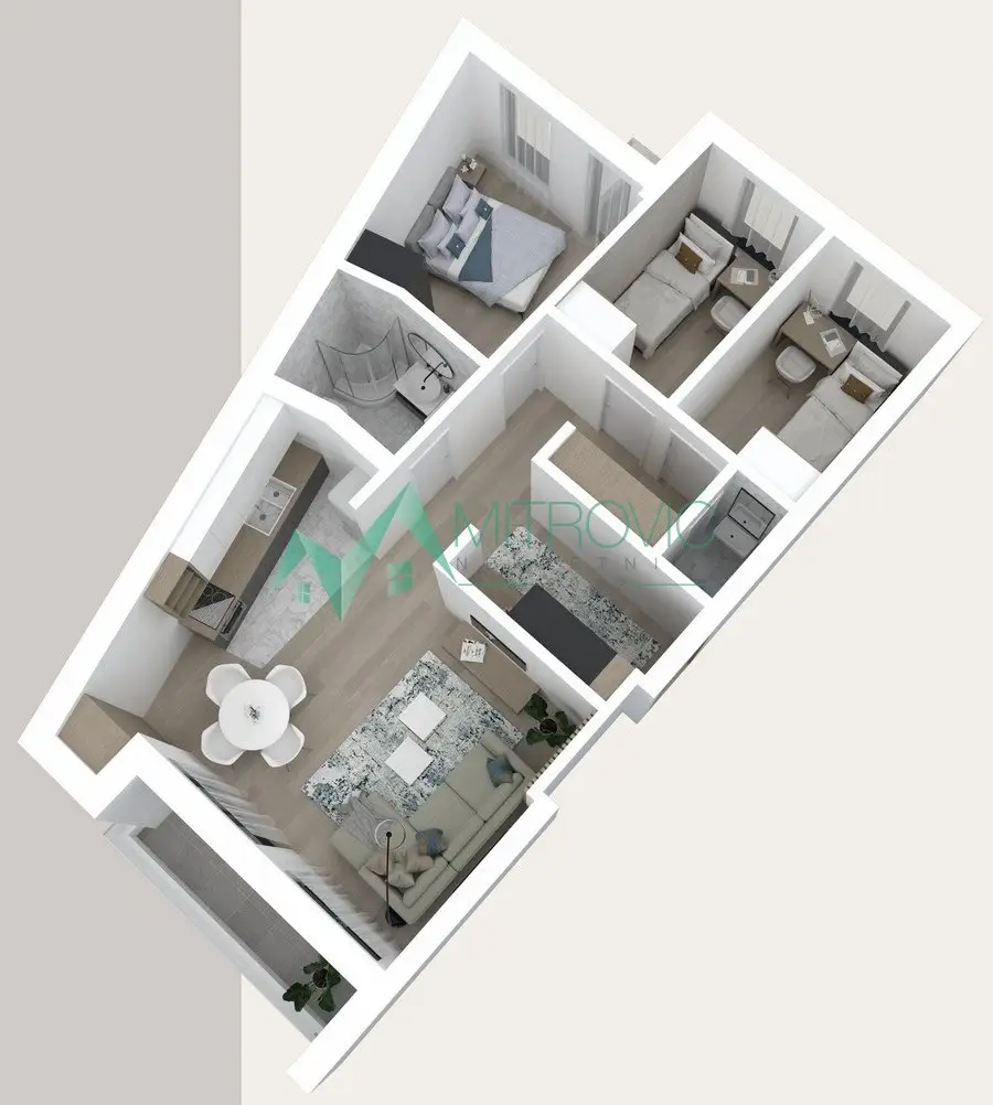 Stan 71m² — Podbara, Novi Sad