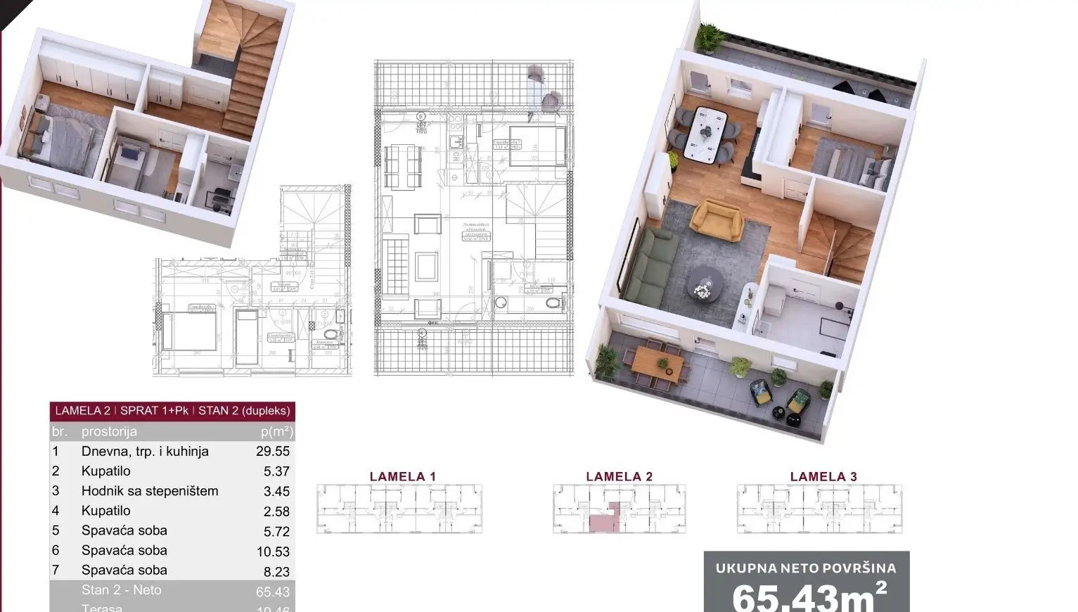 NOVI SAD. VETERNIK. TWO AND A HALF ROOM APARTMENT. PLUS VAT (Svet nekretnine, Novi Sad, Reg. no. 405)