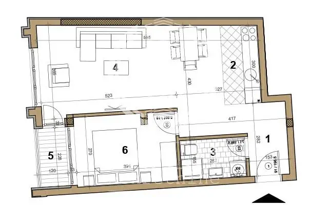 Stan 50m² — Centar, Novi Sad