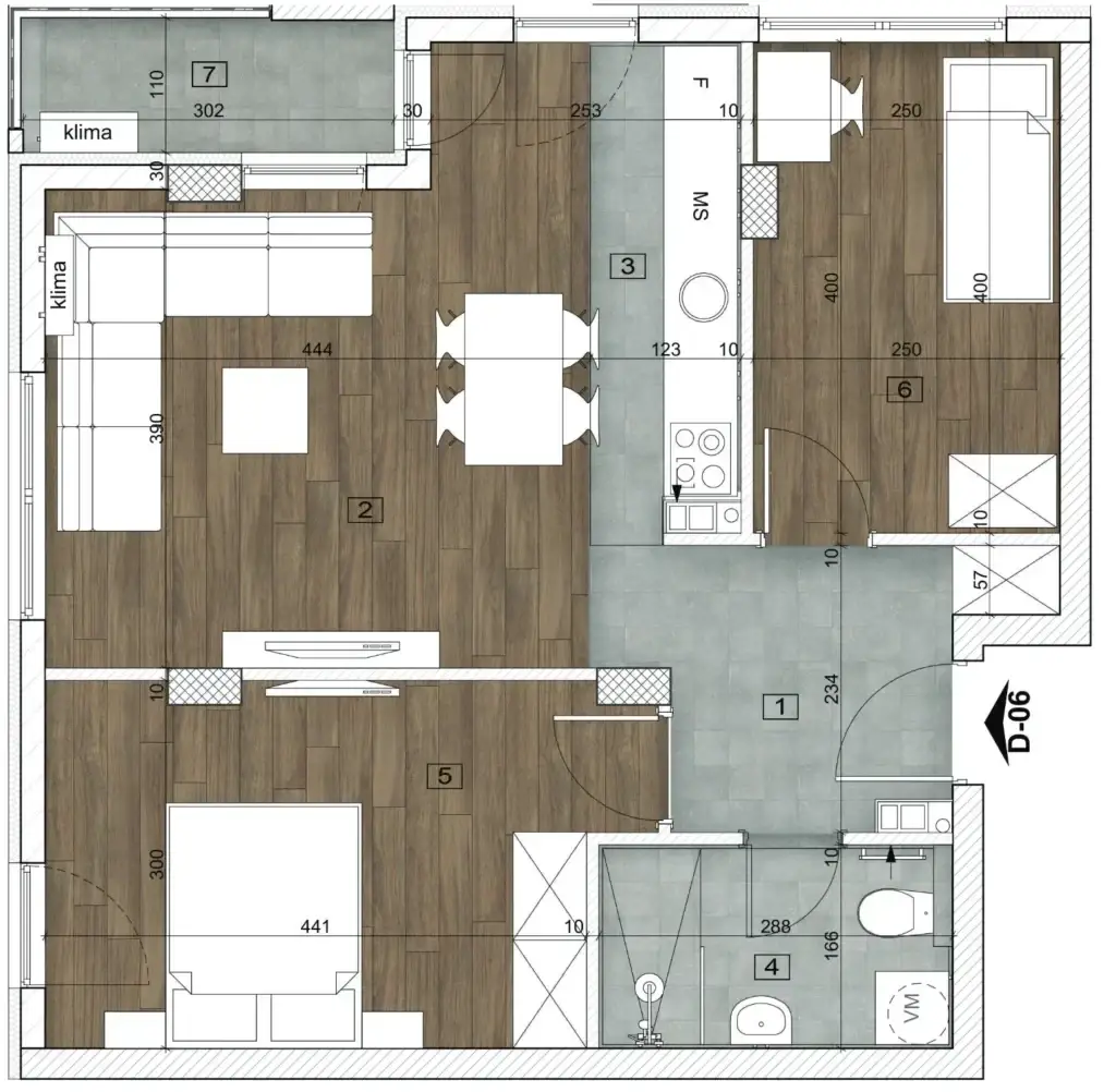 Stan 59m² — Bulevar patrijarha Pavla, Novi Sad
