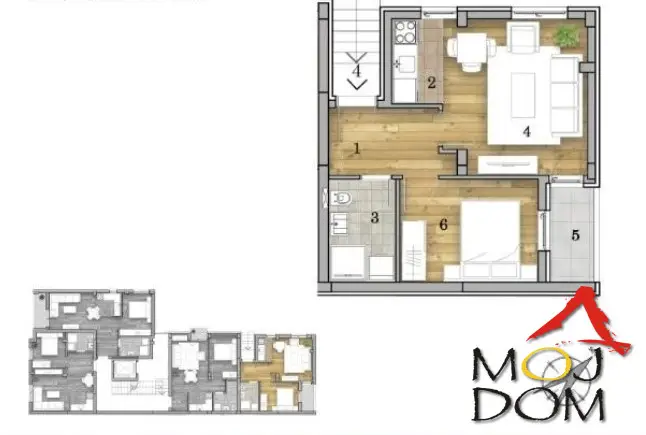 Stan 37m² — Telep, Novi Sad