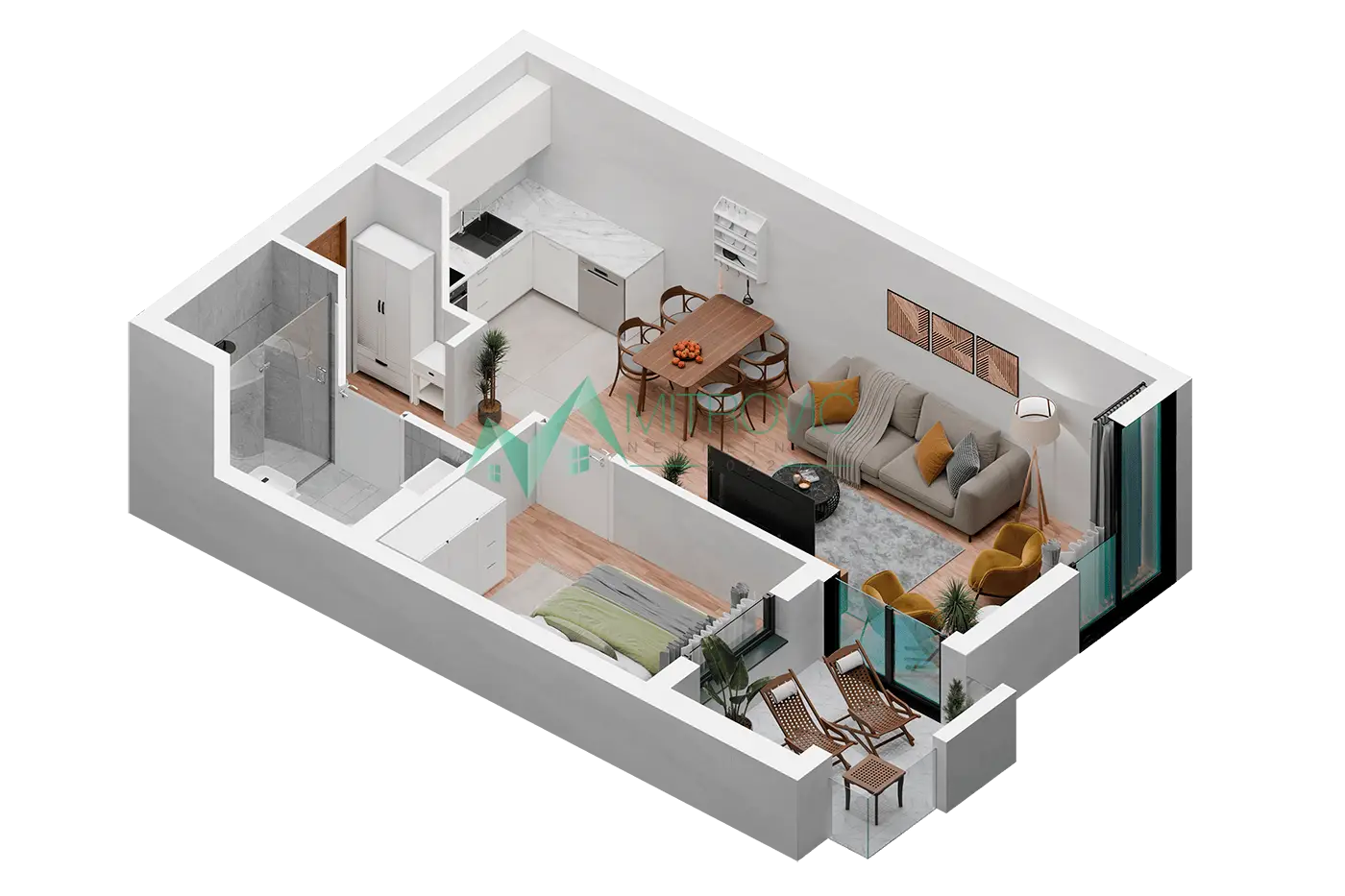 Stan 46m² — Podbara, Novi Sad