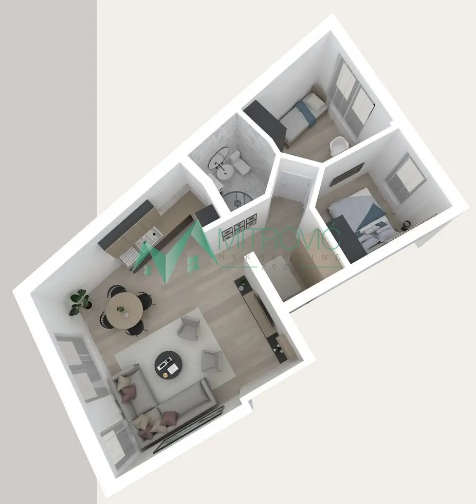 Stan 57m² — Podbara, Novi Sad