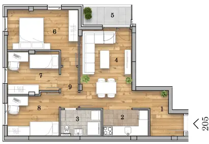 Stan 69m² — Telep, Novi Sad