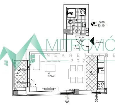 Stan 33m² — Telep, Novi Sad