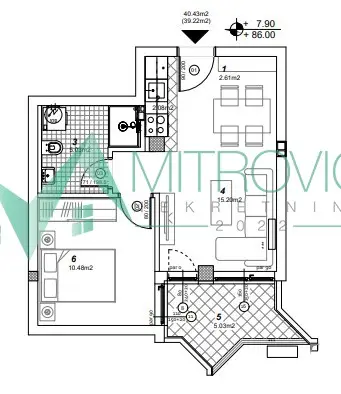 Stan 39m² — Telep, Novi Sad